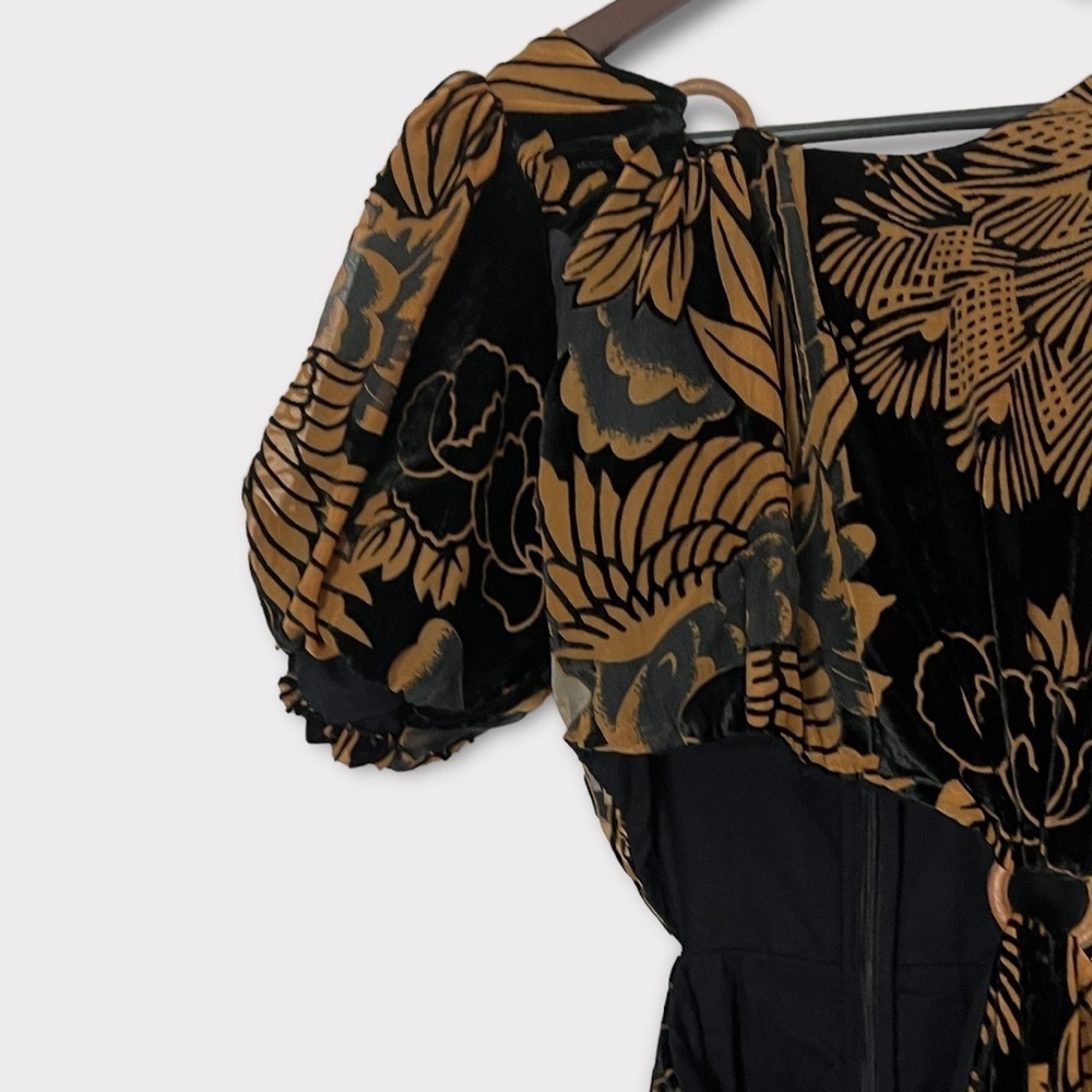 Anthropologie Let‎ Me Be Burnout Velvet Cutout Maxi Dress NWT - Picture 8 of 12